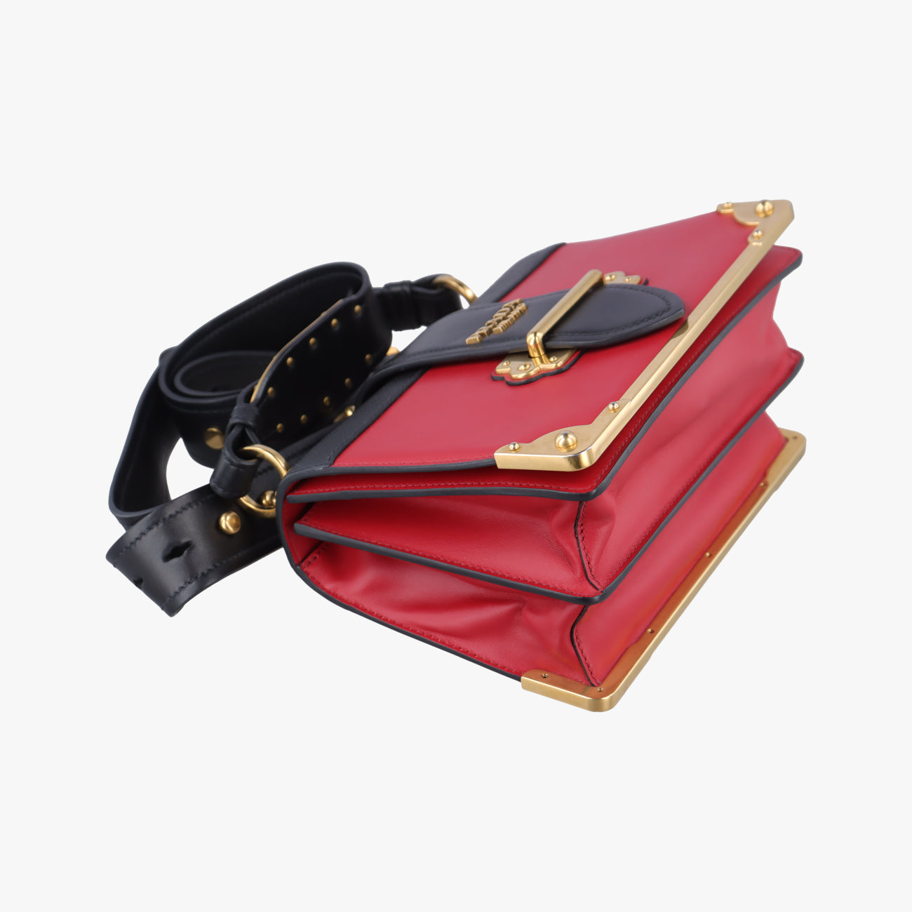 Cahier Red×black Leather 25 7カイエ レッド×ブラック レザー 1BD045 25 7