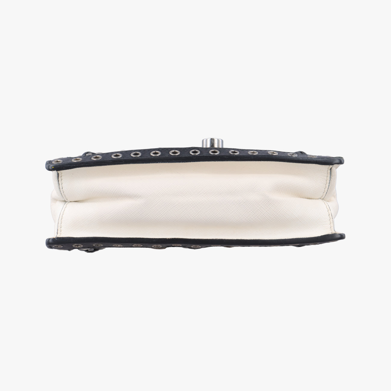 Embroidered Sound Black x White x Gray SAFFIANO Leather 110刺繍 サウンド ブラック×ホワイト×グレー サフィアーノレザー 110