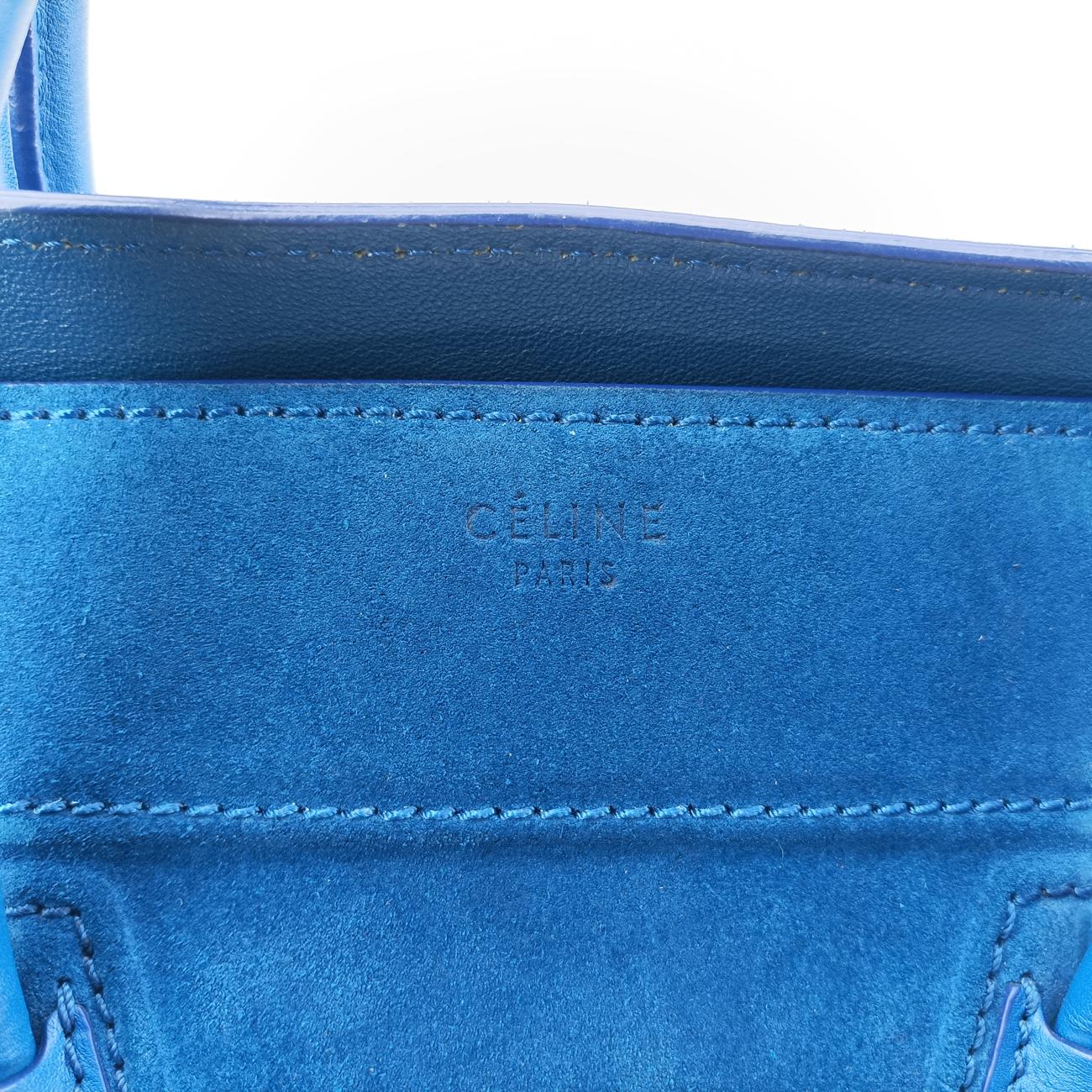 Luggage Small Square Phantom Blue suede W-CU-0172ラゲージスモールスクエアファントム ブルー スエード W-CU-0172