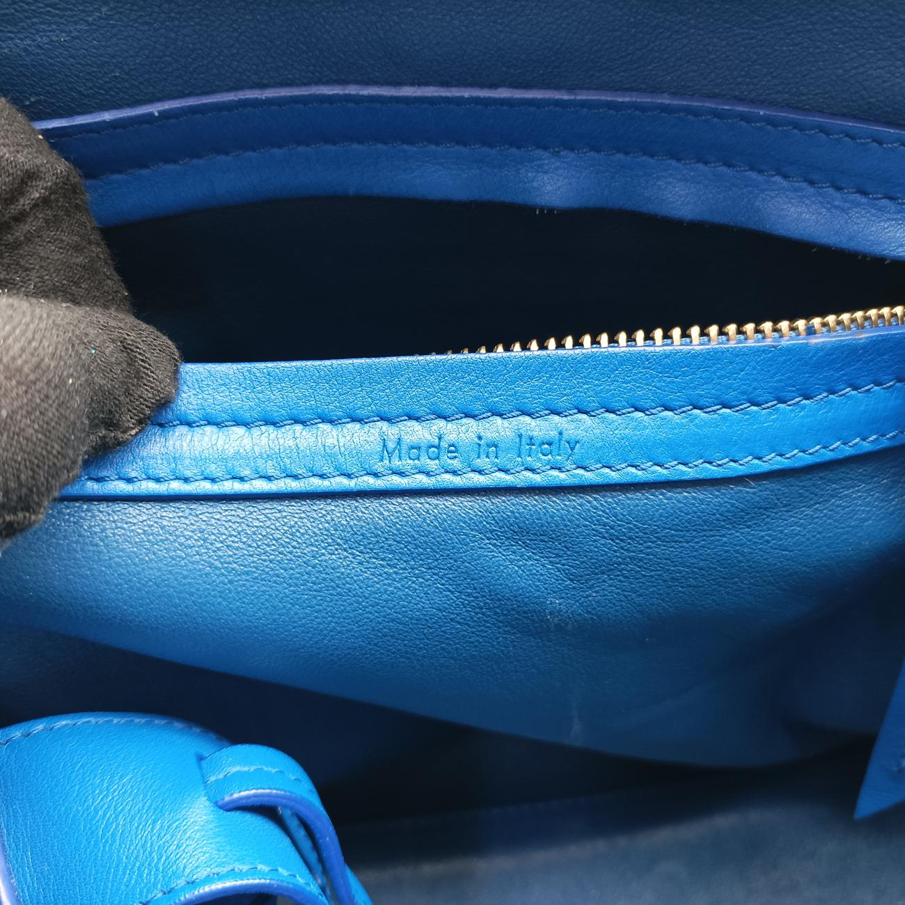 Luggage Small Square Phantom Blue suede W-CU-0172ラゲージスモールスクエアファントム ブルー スエード W-CU-0172