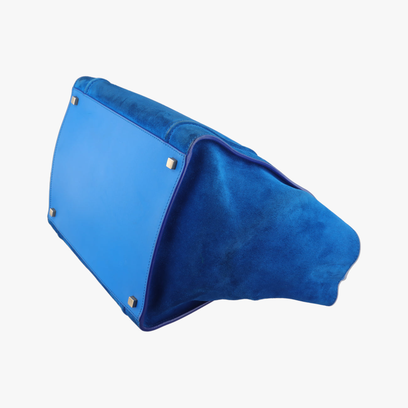 Luggage Small Square Phantom Blue suede W-CU-0172ラゲージスモールスクエアファントム ブルー スエード W-CU-0172