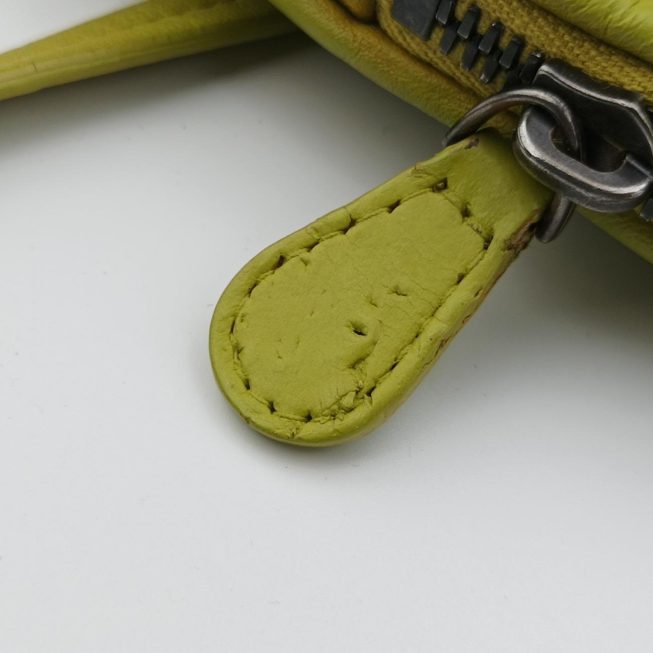 NODINI Intrecciato Yellow lambskin B03159015Tノディーニ イントレチャート イエロー ラムスキン B03159015T