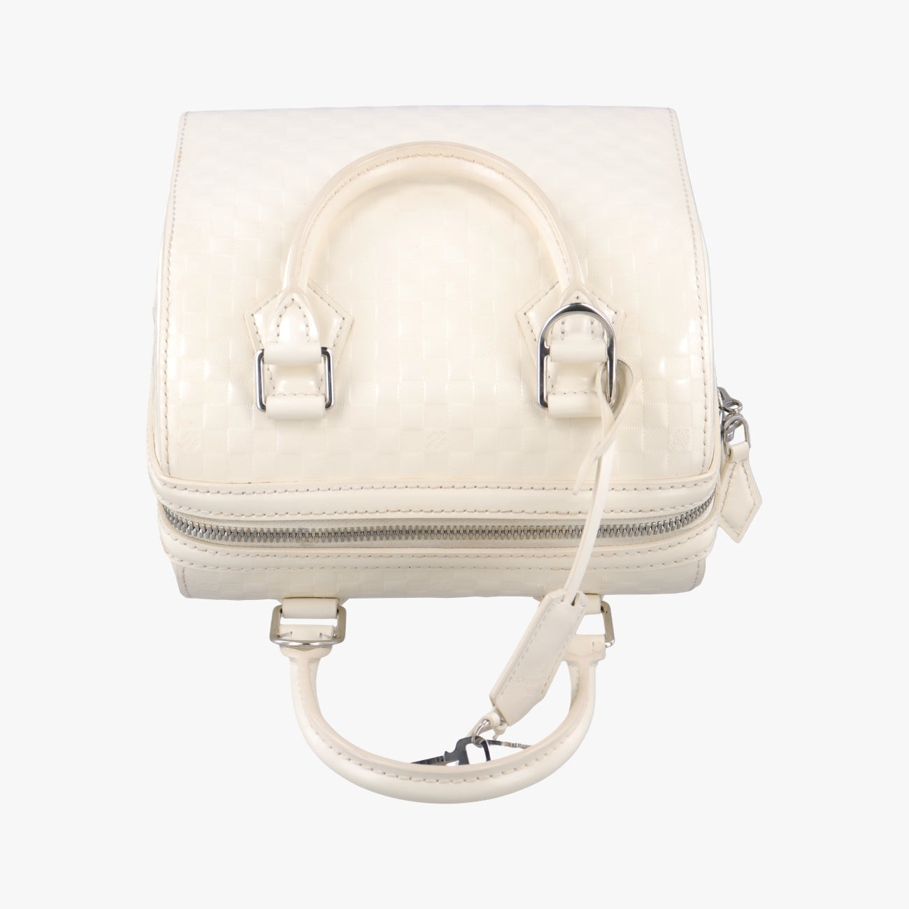 Speedy Cube MM CREME Damier Facets M48904 FL5102スピーディ キューブMM クレーム ダミエ ファセット M48904 FL5102