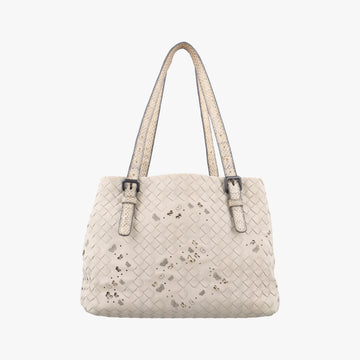 Python Mini Chester Intrecciato Ivory lambskin B07289012Cパイソン ミニチェスタ  イントレチャート アイボリー ラムスキン B07289012C