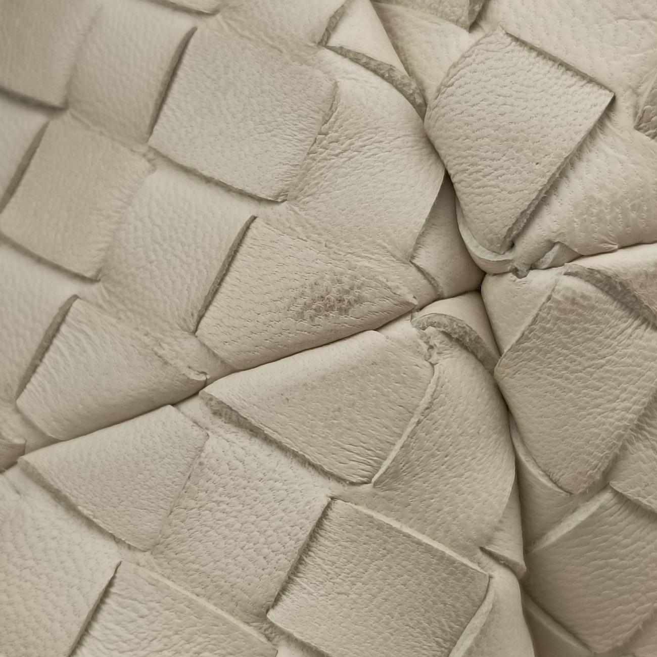 Python Mini Chester Intrecciato Ivory lambskin B07289012Cパイソン ミニチェスタ  イントレチャート アイボリー ラムスキン B07289012C