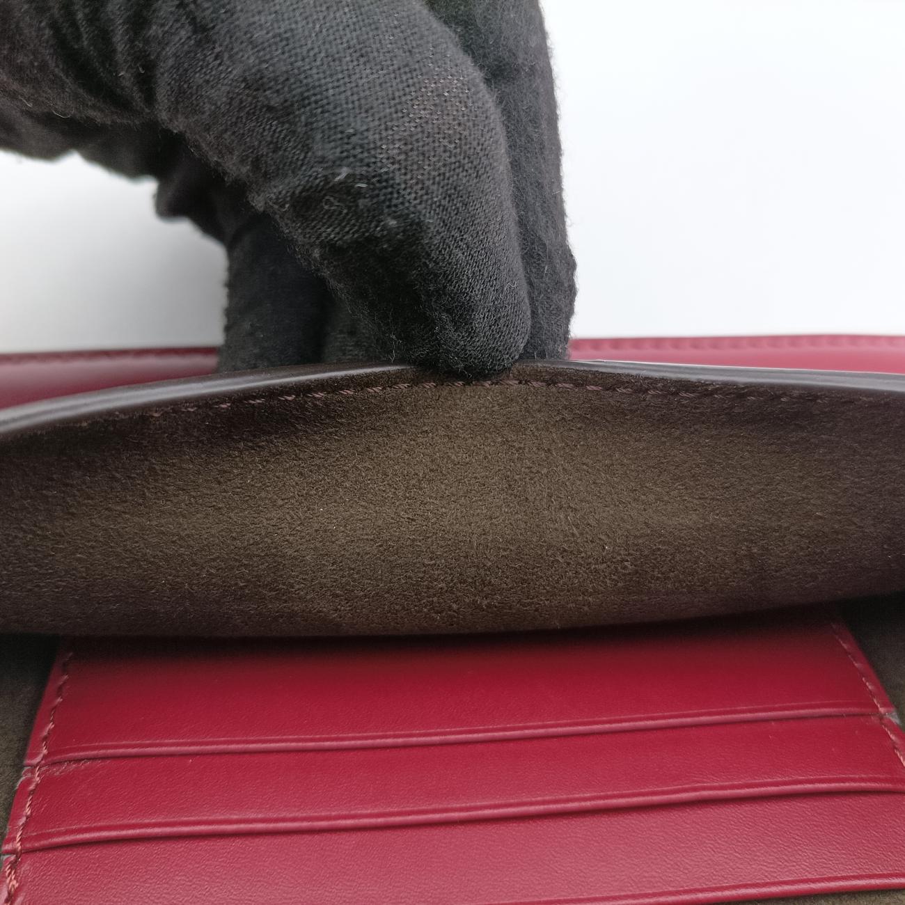 Baguette Mini Burgundy Leather 8BS039-AAIW-209-0189バゲット ミニ ワインレッド レザー 8BS039 8BS039-AAIW-209-0189
