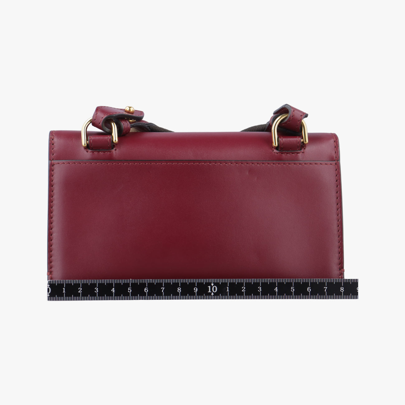 Baguette Mini Burgundy Leather 8BS039-AAIW-209-0189バゲット ミニ ワインレッド レザー 8BS039 8BS039-AAIW-209-0189