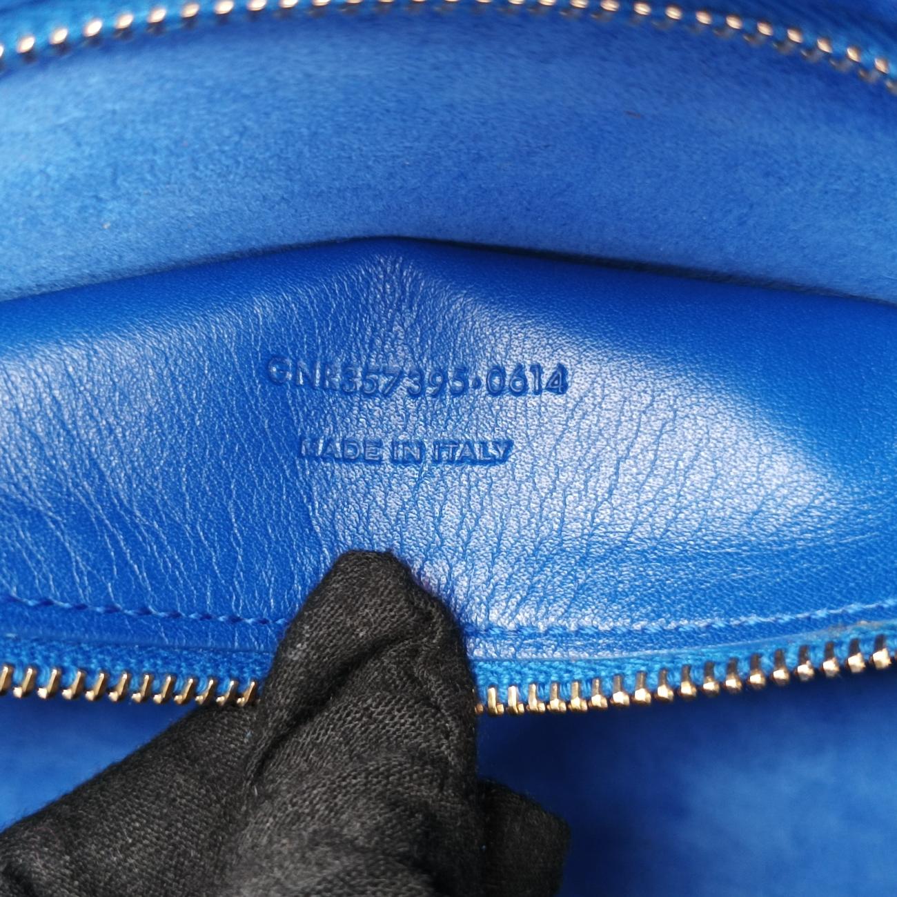 baby Cabas Blue Leather 357395 GNR357395.0614ベイビーカバス ブルー レザー 357395 GNR357395.0614