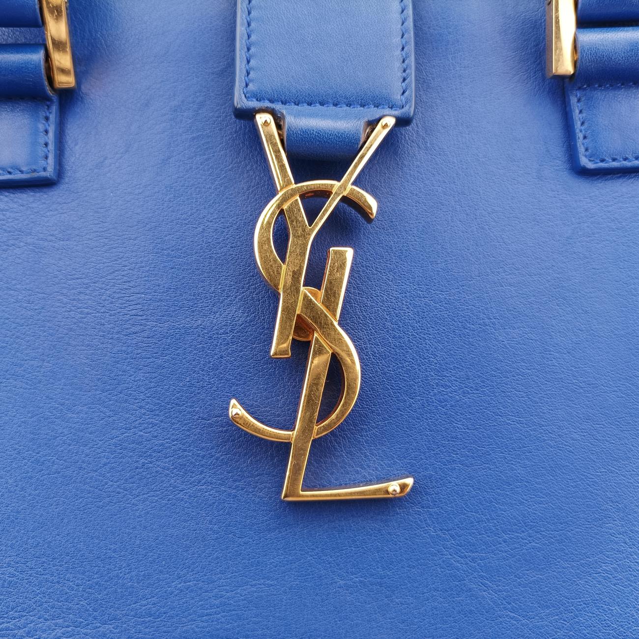 baby Cabas Blue Leather 357395 GNR357395.0614ベイビーカバス ブルー レザー 357395 GNR357395.0614