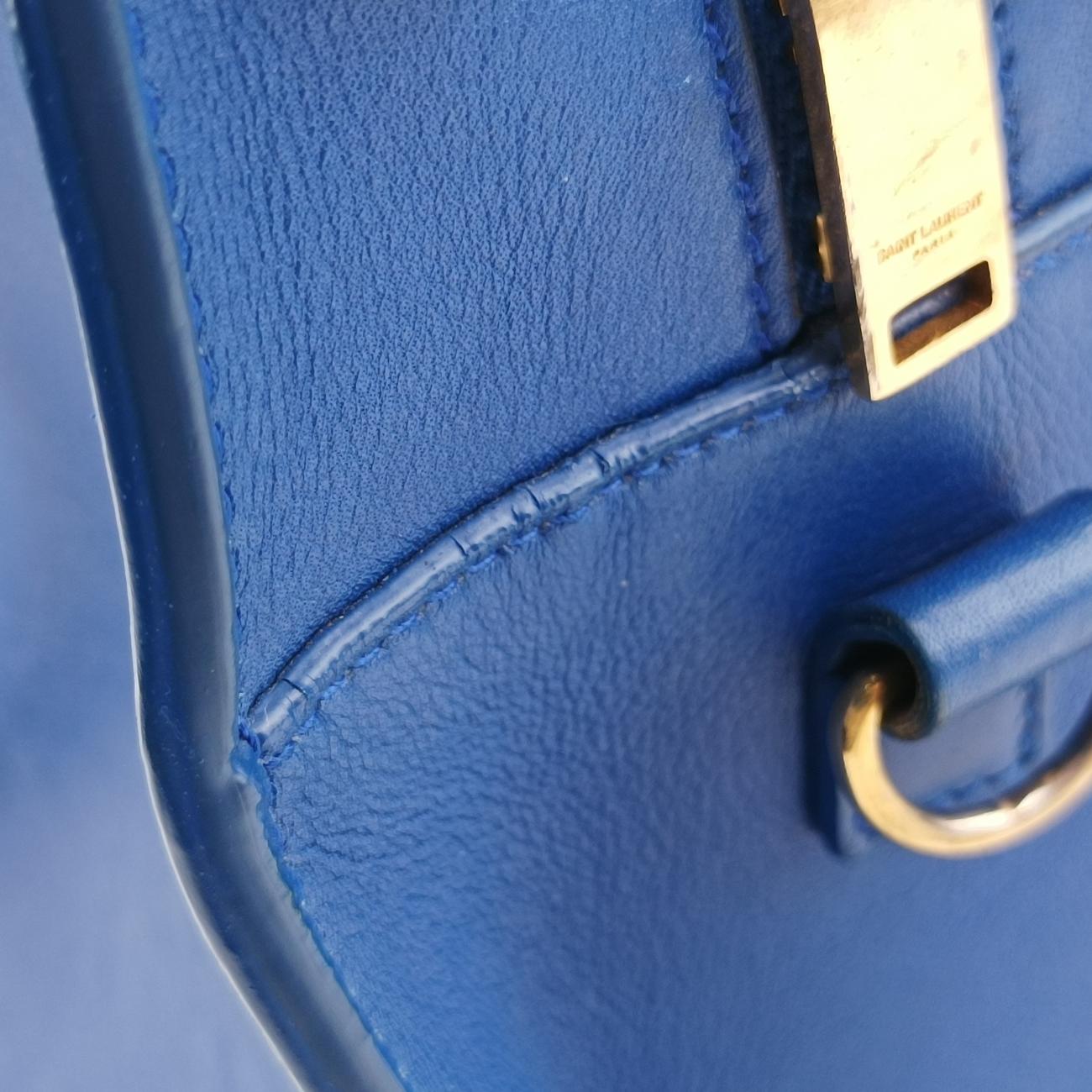 baby Cabas Blue Leather 357395 GNR357395.0614ベイビーカバス ブルー レザー 357395 GNR357395.0614