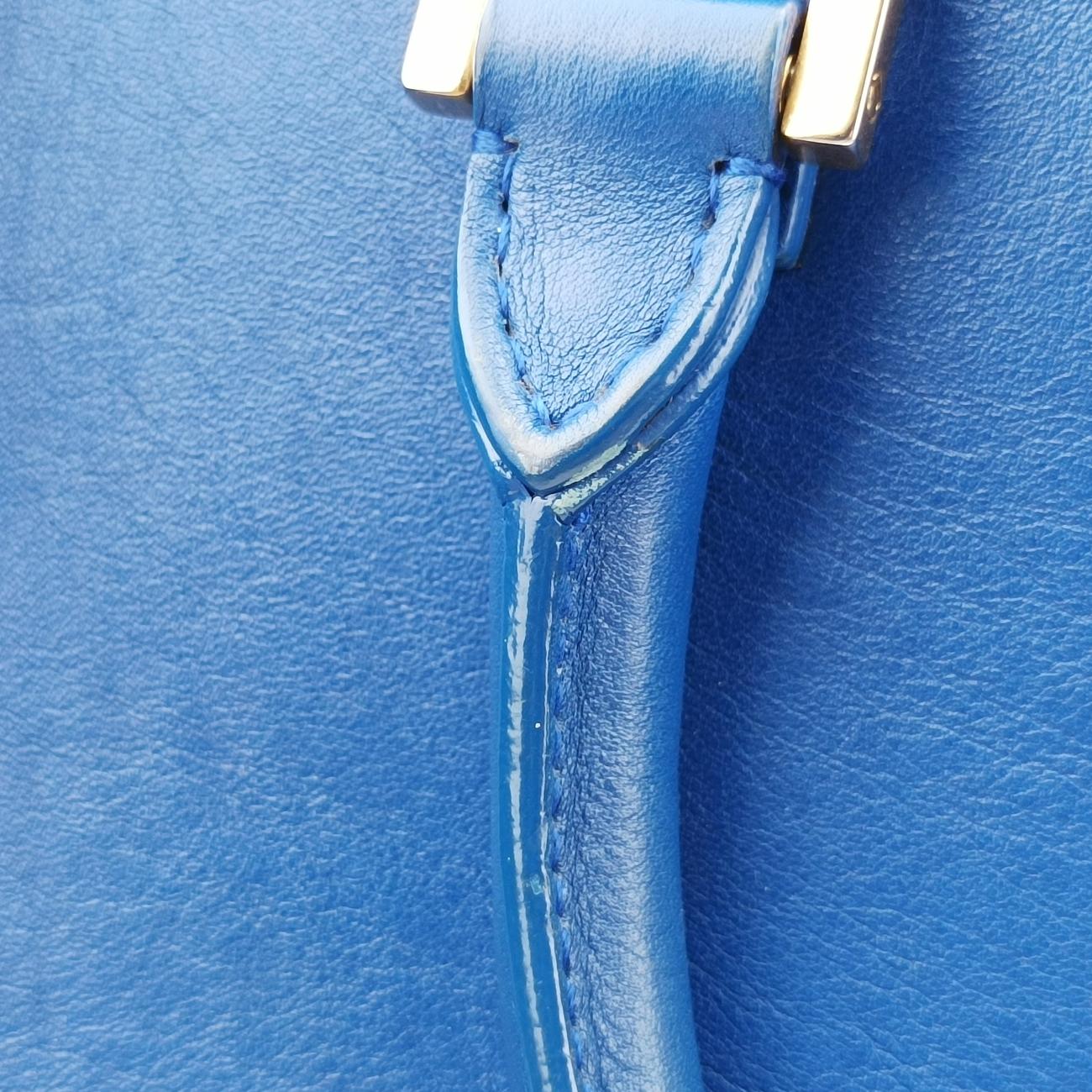 baby Cabas Blue Leather 357395 GNR357395.0614ベイビーカバス ブルー レザー 357395 GNR357395.0614