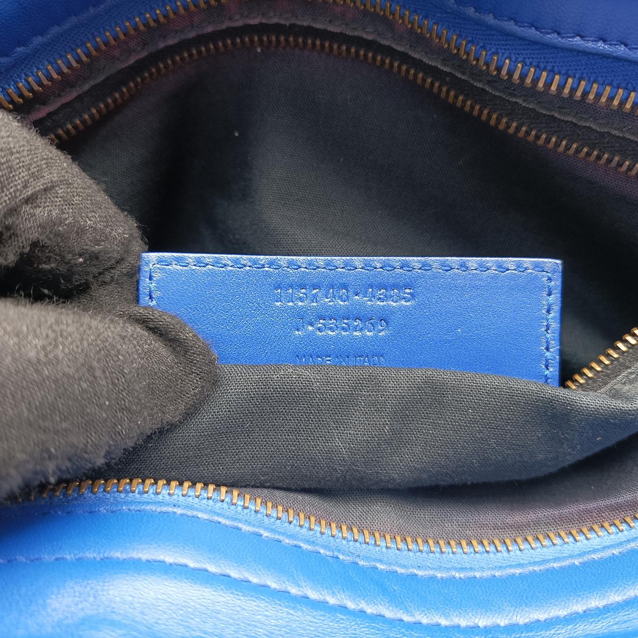 Electric Perforated Motorcycle City Blue lambskin 115748.4385 J.535269エレクトリックペルフォレートモーターサイクルシティ ブルー ラムスキン 115748.4385 J.535269