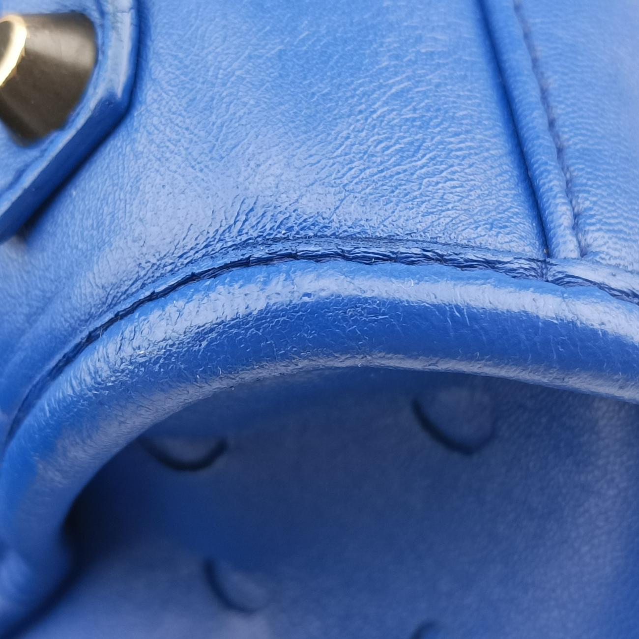 Electric Perforated Motorcycle City Blue lambskin 115748.4385 J.535269エレクトリックペルフォレートモーターサイクルシティ ブルー ラムスキン 115748.4385 J.535269