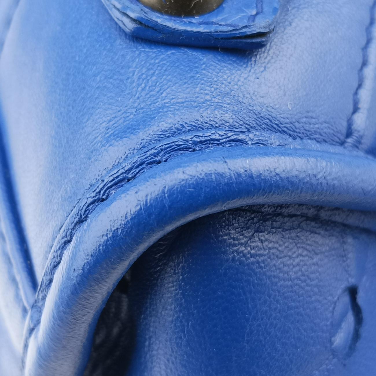 Electric Perforated Motorcycle City Blue lambskin 115748.4385 J.535269エレクトリックペルフォレートモーターサイクルシティ ブルー ラムスキン 115748.4385 J.535269