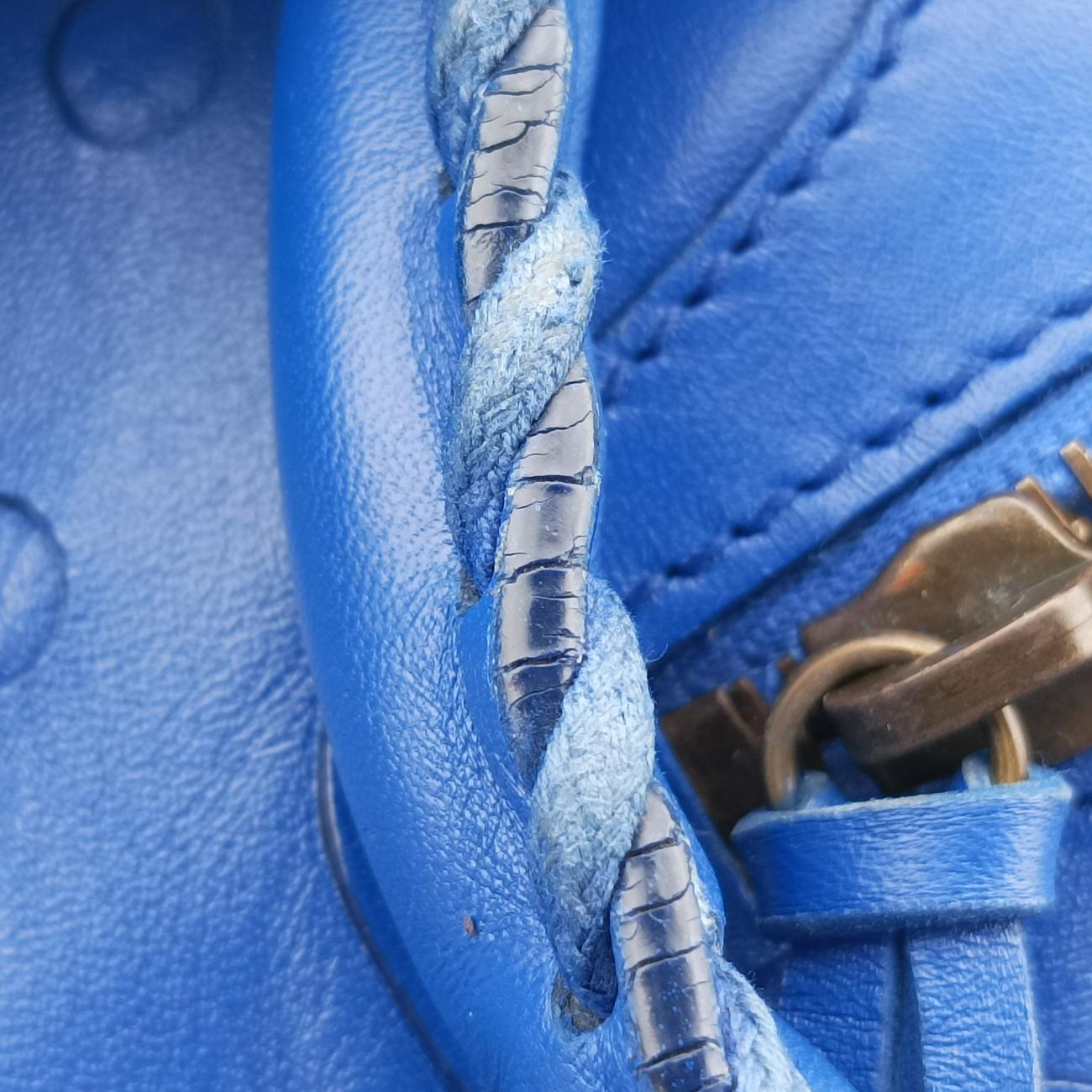 Electric Perforated Motorcycle City Blue lambskin 115748.4385 J.535269エレクトリックペルフォレートモーターサイクルシティ ブルー ラムスキン 115748.4385 J.535269