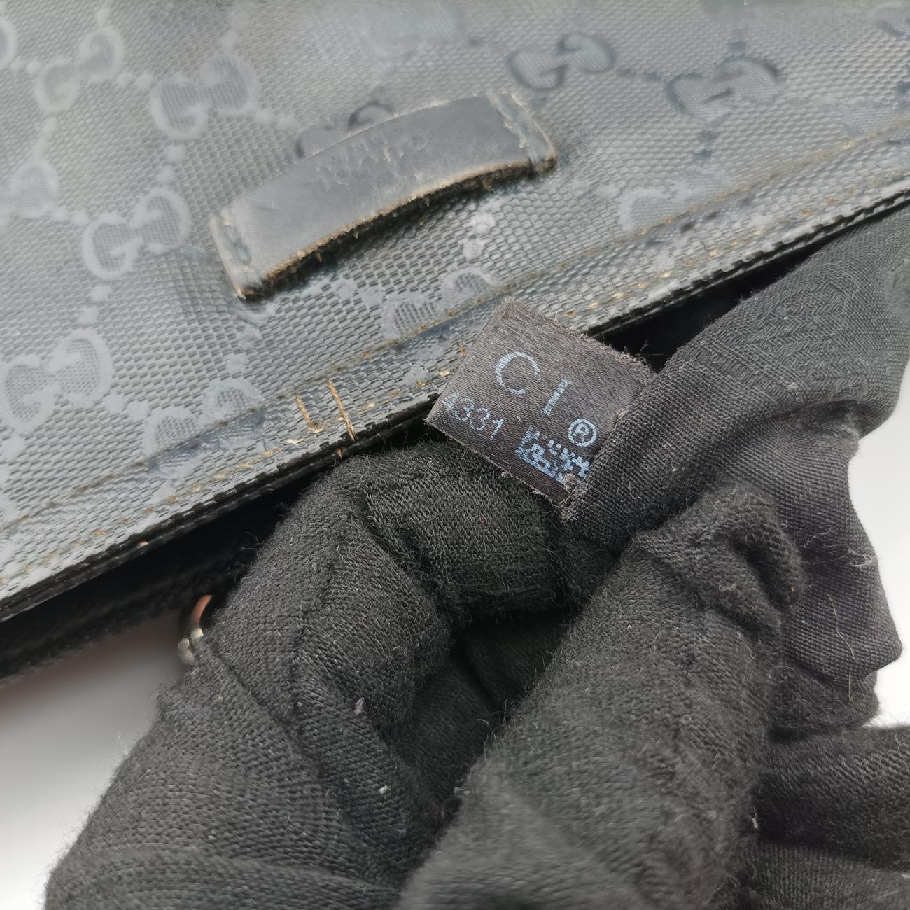 GG Imprime messenger Navy PVC coated canvas Lot number unknownインプリメ メッセンジャー ネイビー PVCコーティングキャンバス 201446 製番不明