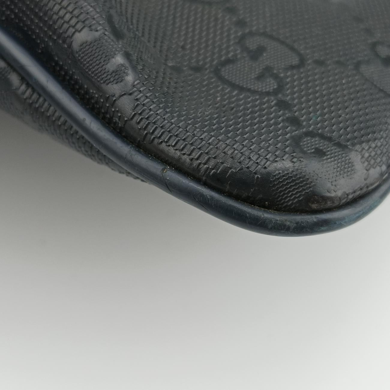 GG Imprime messenger Navy PVC coated canvas Lot number unknownインプリメ メッセンジャー ネイビー PVCコーティングキャンバス 201446 製番不明