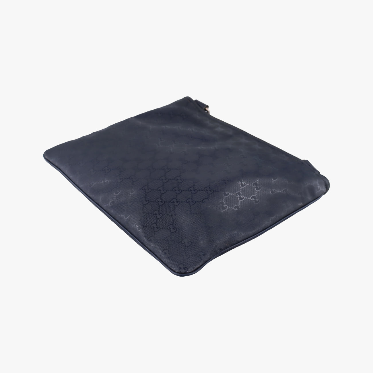 GG Imprime messenger Navy PVC coated canvas Lot number unknownインプリメ メッセンジャー ネイビー PVCコーティングキャンバス 201446 製番不明