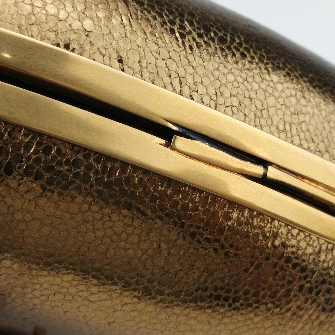 Love box heart Golden Leather 466212 BCI466212.0918ラブボックス ハート型 ゴールド レザー 466212 BCI466212.0918