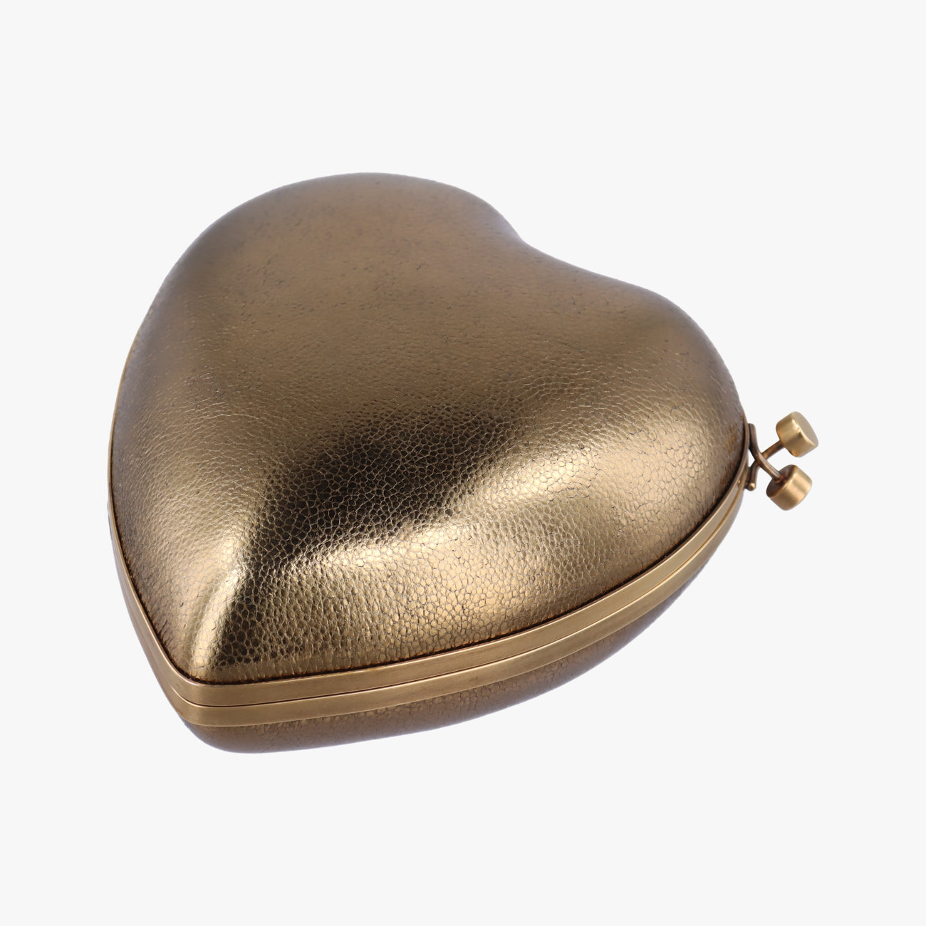 Love box heart Golden Leather 466212 BCI466212.0918ラブボックス ハート型 ゴールド レザー 466212 BCI466212.0918