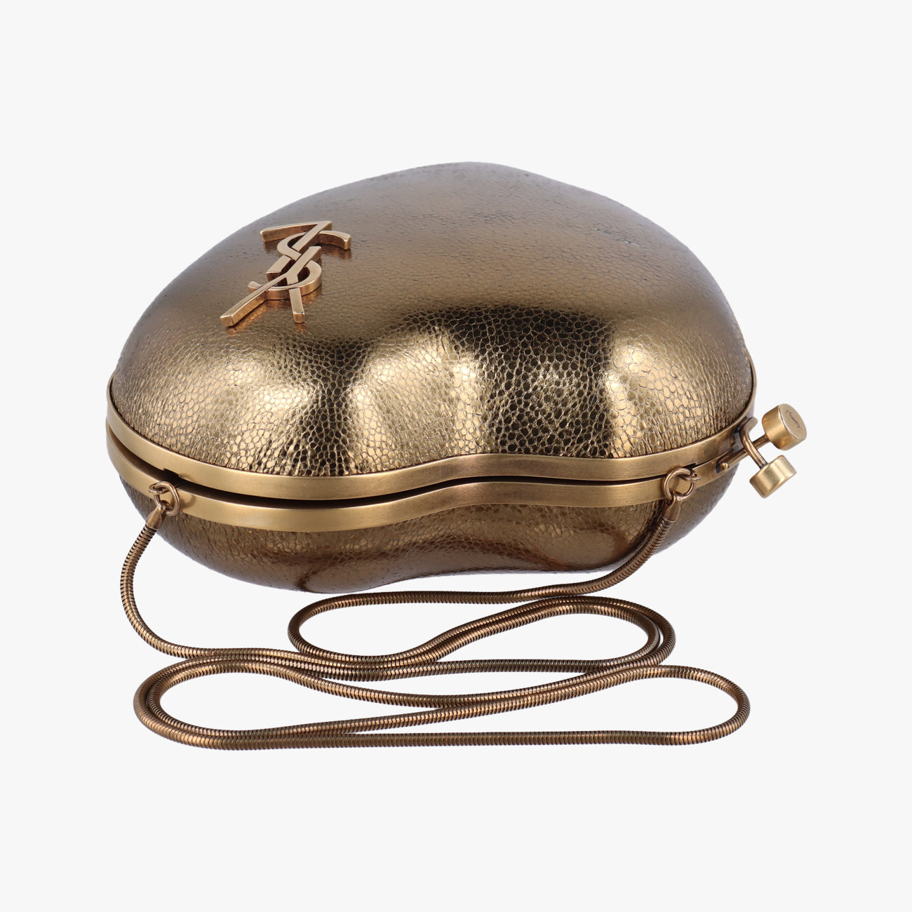 Love box heart Golden Leather 466212 BCI466212.0918ラブボックス ハート型 ゴールド レザー 466212 BCI466212.0918