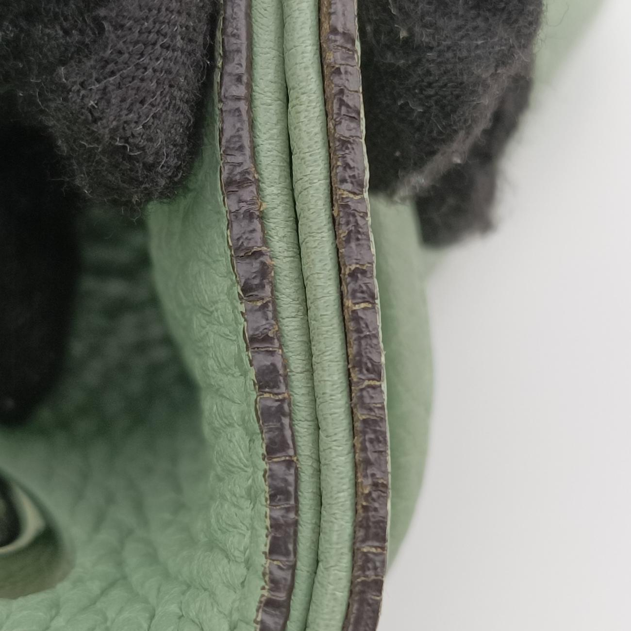 Bamboo fringe tassel Green Leather G017348622バンブー グリーン レザー 370833 G017348622