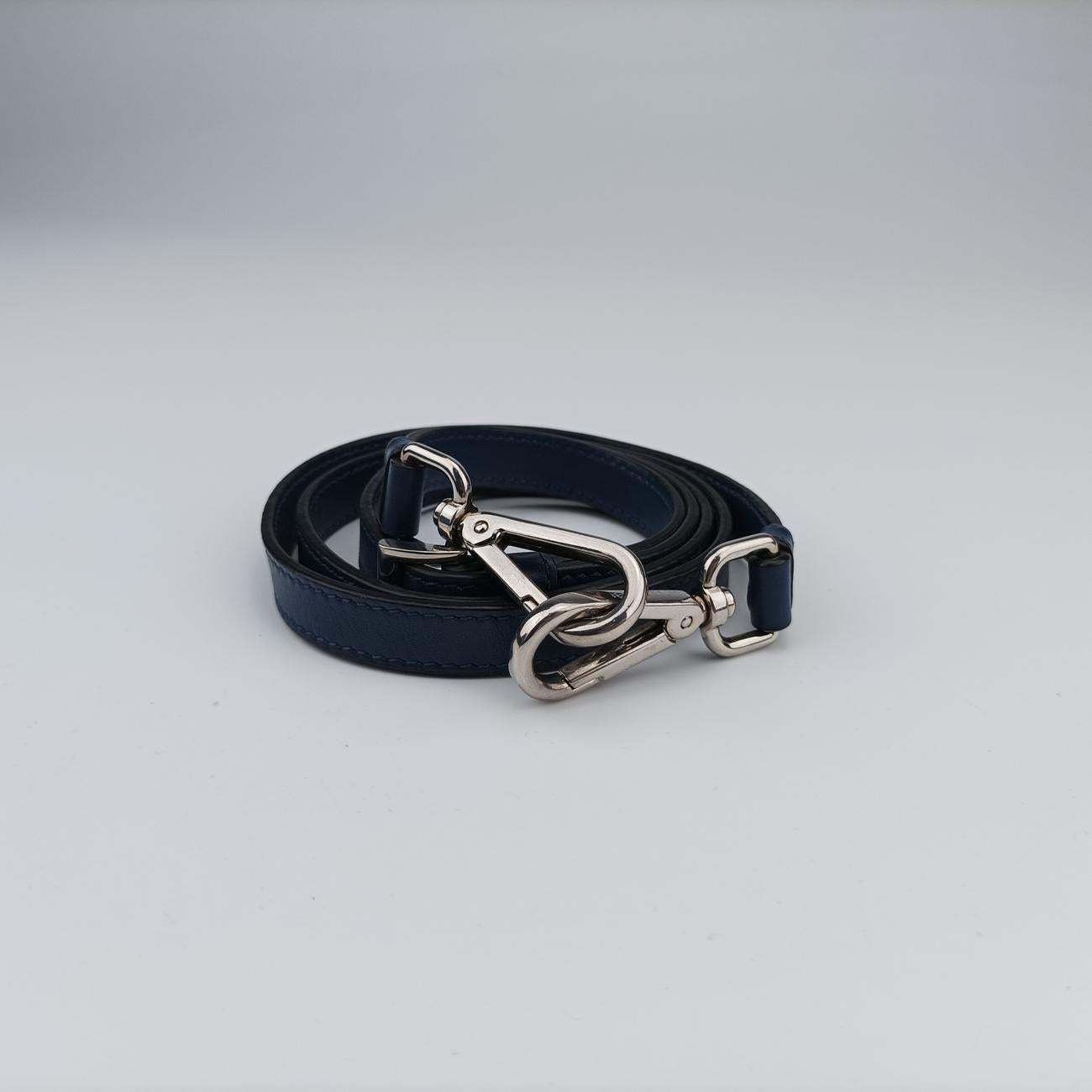 Tassel Drawstring Bucket Blue leather BR5069 7/Gタッセル ドローストリング バケツ ブルー レザー BR5069 7/G