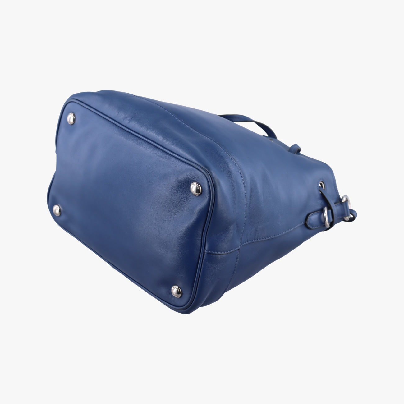 Tassel Drawstring Bucket Blue leather BR5069 7/Gタッセル ドローストリング バケツ ブルー レザー BR5069 7/G