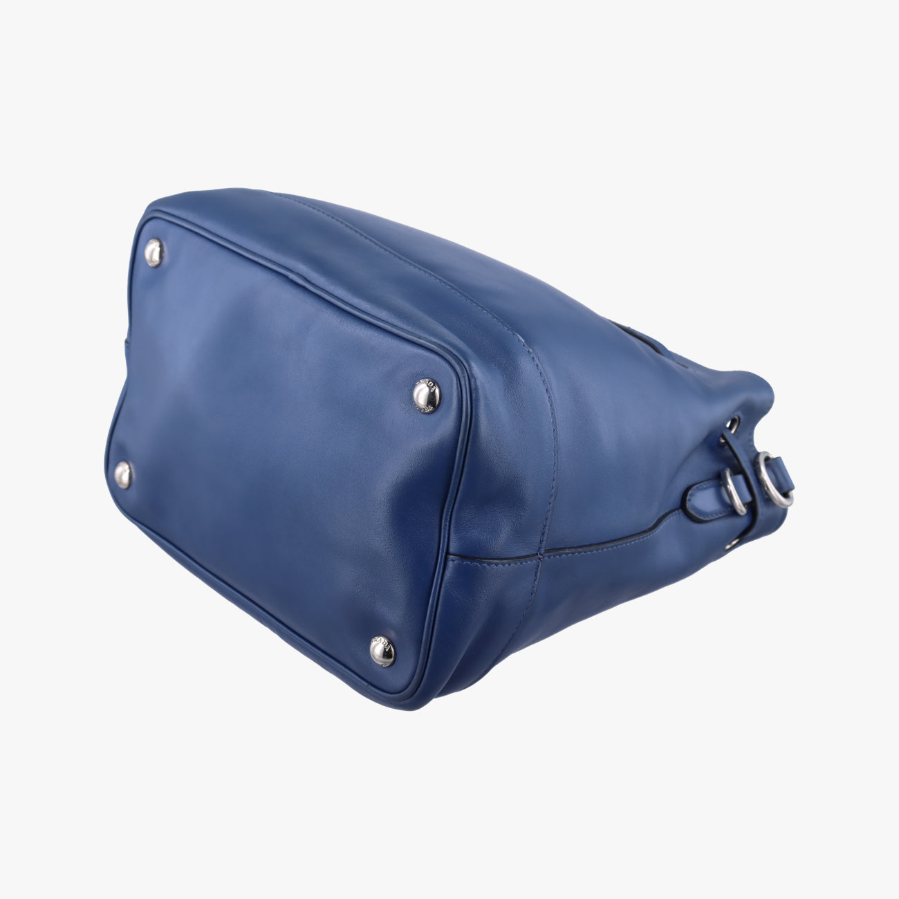 Tassel Drawstring Bucket Blue leather BR5069 7/Gタッセル ドローストリング バケツ ブルー レザー BR5069 7/G