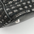 Lady Dior Black tweed×Leather 09-MA-0175レディディオール ブラック ツイード×レザー 09-MA-0175
