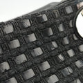 Lady Dior Black tweed×Leather 09-MA-0175レディディオール ブラック ツイード×レザー 09-MA-0175