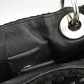 Lady Dior Black tweed×Leather 09-MA-0175レディディオール ブラック ツイード×レザー 09-MA-0175