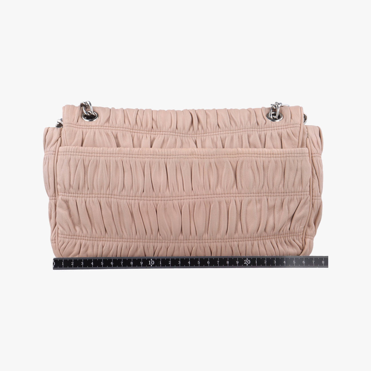 Gaufre Logo FlapPinkNappa LeatherBT09397/Qギャザーピンクナッパレザー BT09397/Q