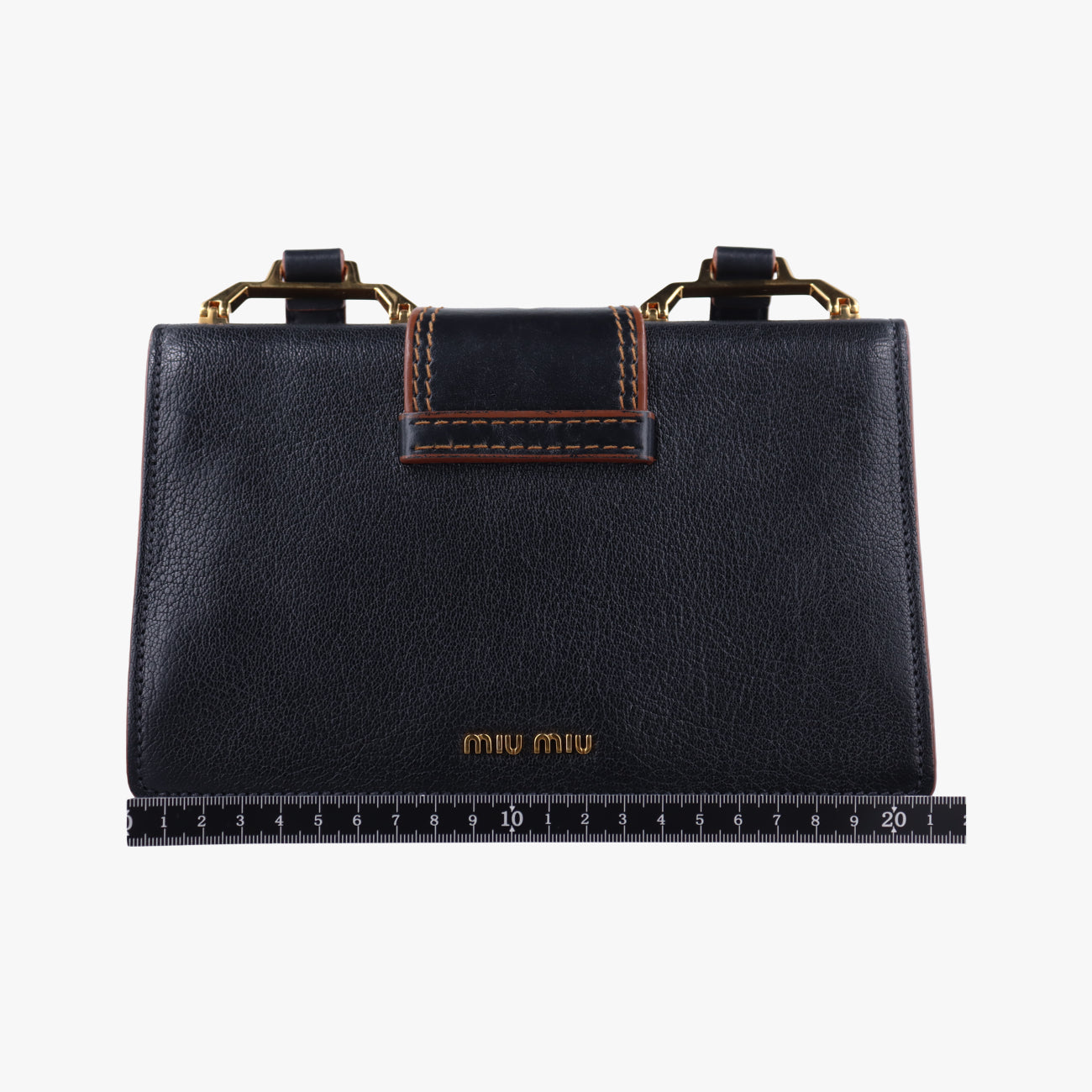 Miu Lady Black Leather 235ミュウレディ ブラック レザー 235