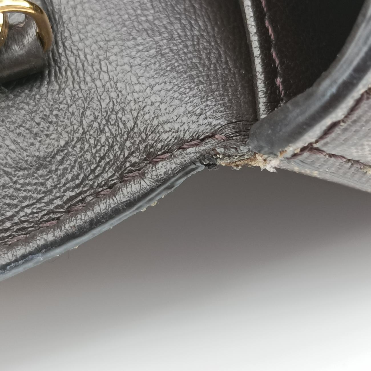 Nano Baguette Charm Brown PVC coated canvas 7AR844 7AR844-A9YH-208-0189ナノ バゲット チャーム ブラウン PVCコーティングキャンバス 7AR844 7AR844-A9YH-208-0189