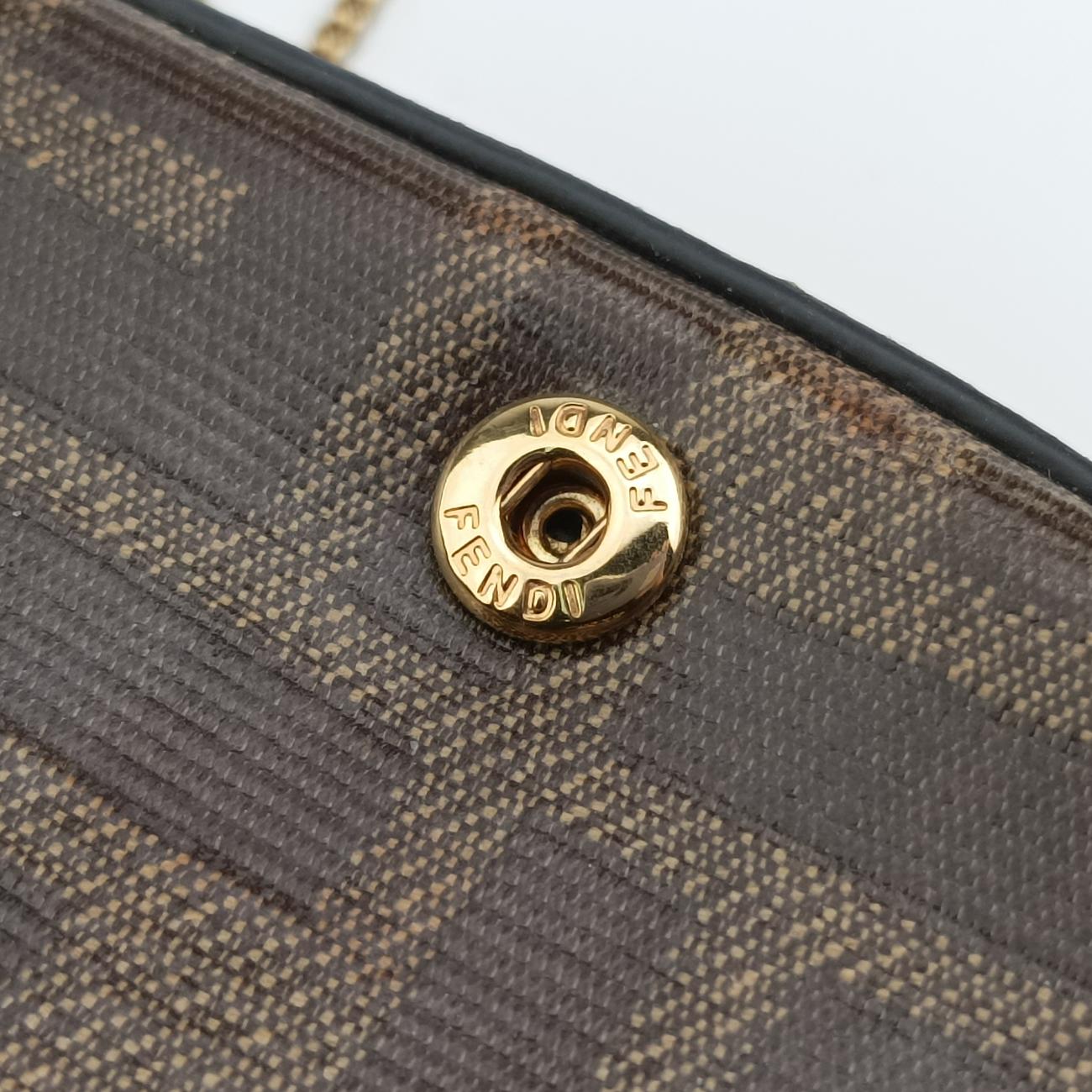 Nano Baguette Charm Brown PVC coated canvas 7AR844 7AR844-A9YH-208-0189ナノ バゲット チャーム ブラウン PVCコーティングキャンバス 7AR844 7AR844-A9YH-208-0189