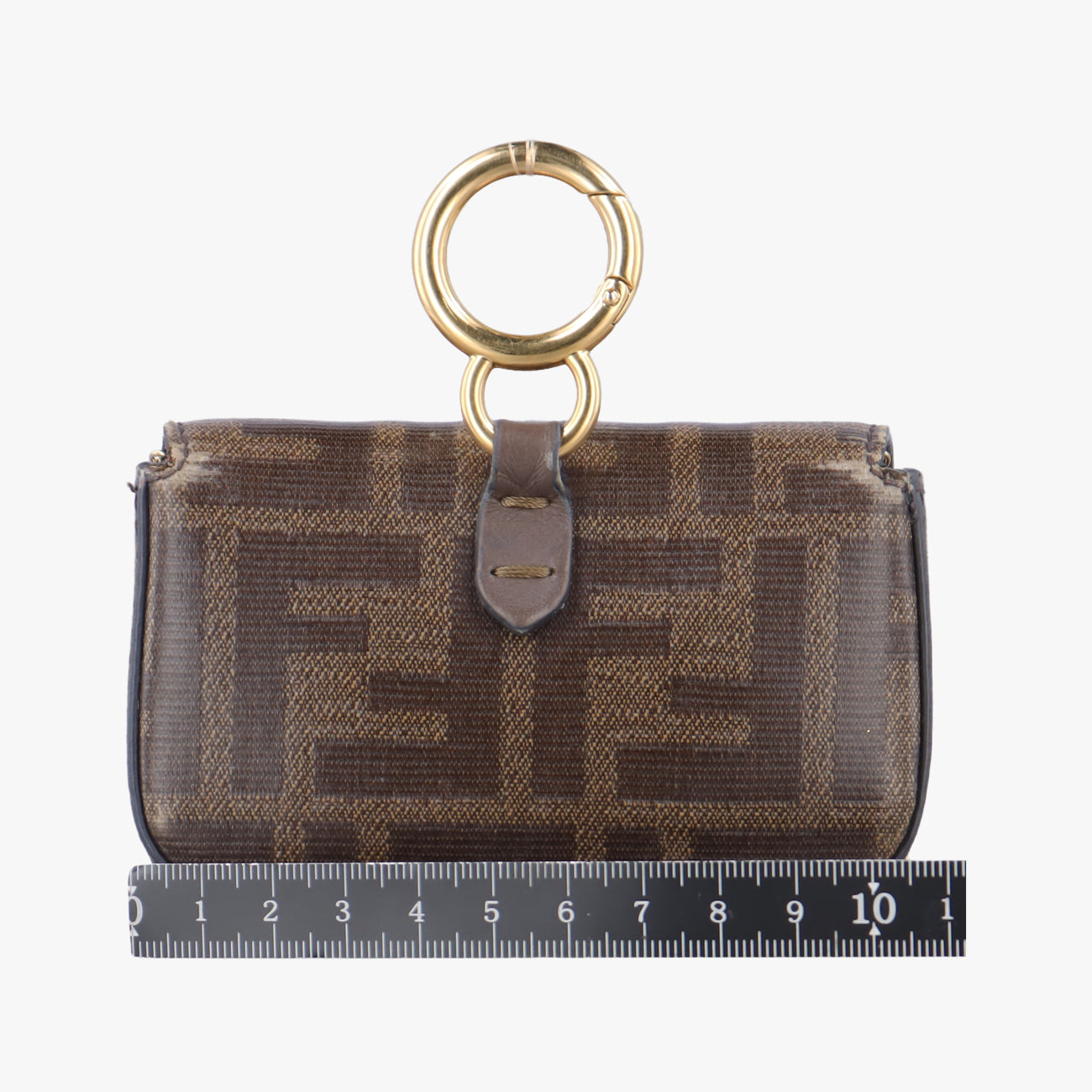 Nano Baguette Charm Brown PVC coated canvas 7AR844 7AR844-A9YH-208-0189ナノ バゲット チャーム ブラウン PVCコーティングキャンバス 7AR844 7AR844-A9YH-208-0189