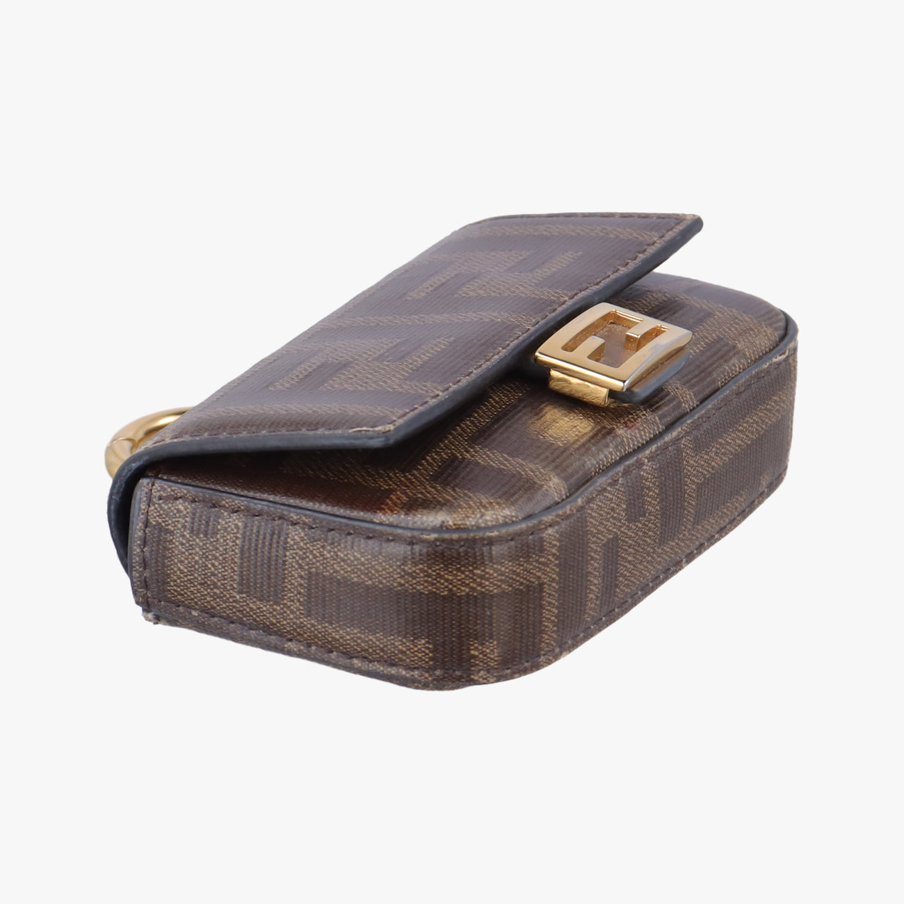 Nano Baguette Charm Brown PVC coated canvas 7AR844 7AR844-A9YH-208-0189ナノ バゲット チャーム ブラウン PVCコーティングキャンバス 7AR844 7AR844-A9YH-208-0189