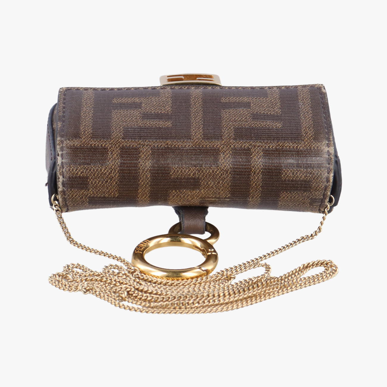 Nano Baguette Charm Brown PVC coated canvas 7AR844 7AR844-A9YH-208-0189ナノ バゲット チャーム ブラウン PVCコーティングキャンバス 7AR844 7AR844-A9YH-208-0189
