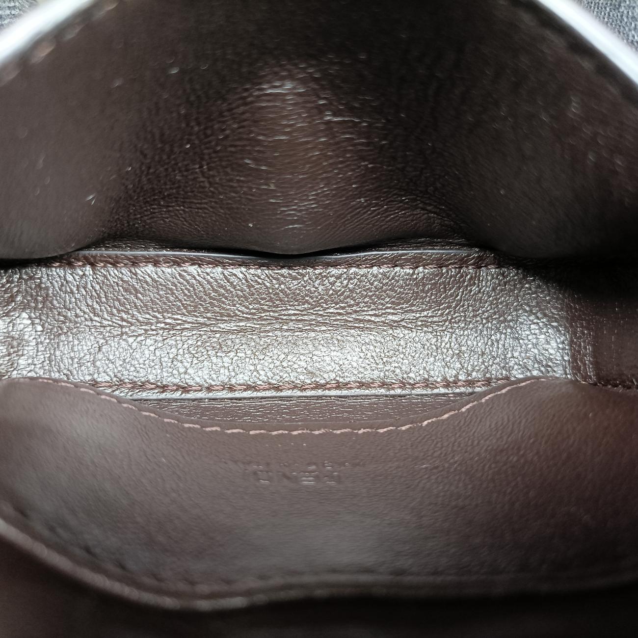 Nano Baguette Charm Brown PVC coated canvas 7AR844 7AR844-A9YH-208-0189ナノ バゲット チャーム ブラウン PVCコーティングキャンバス 7AR844 7AR844-A9YH-208-0189