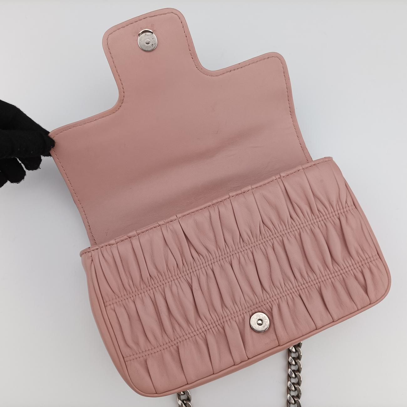 Nappa GaufrePinkNappa Leather1BD140197ナッパ ゴーフルピンクナッパレザー1BD140197