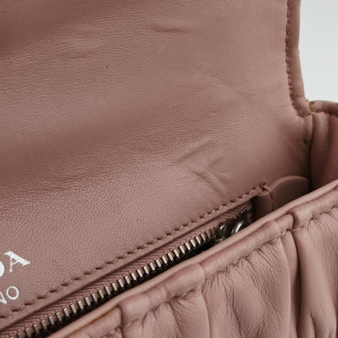 Nappa GaufrePinkNappa Leather1BD140197ナッパ ゴーフルピンクナッパレザー1BD140197