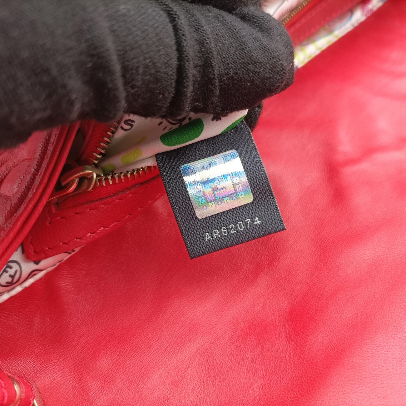 Baguette Red lambskin 8BR600 2354/8BR600/YME/088マンマバケット レッド ラムスキン 8BR600 2354/8BR600/YME/088