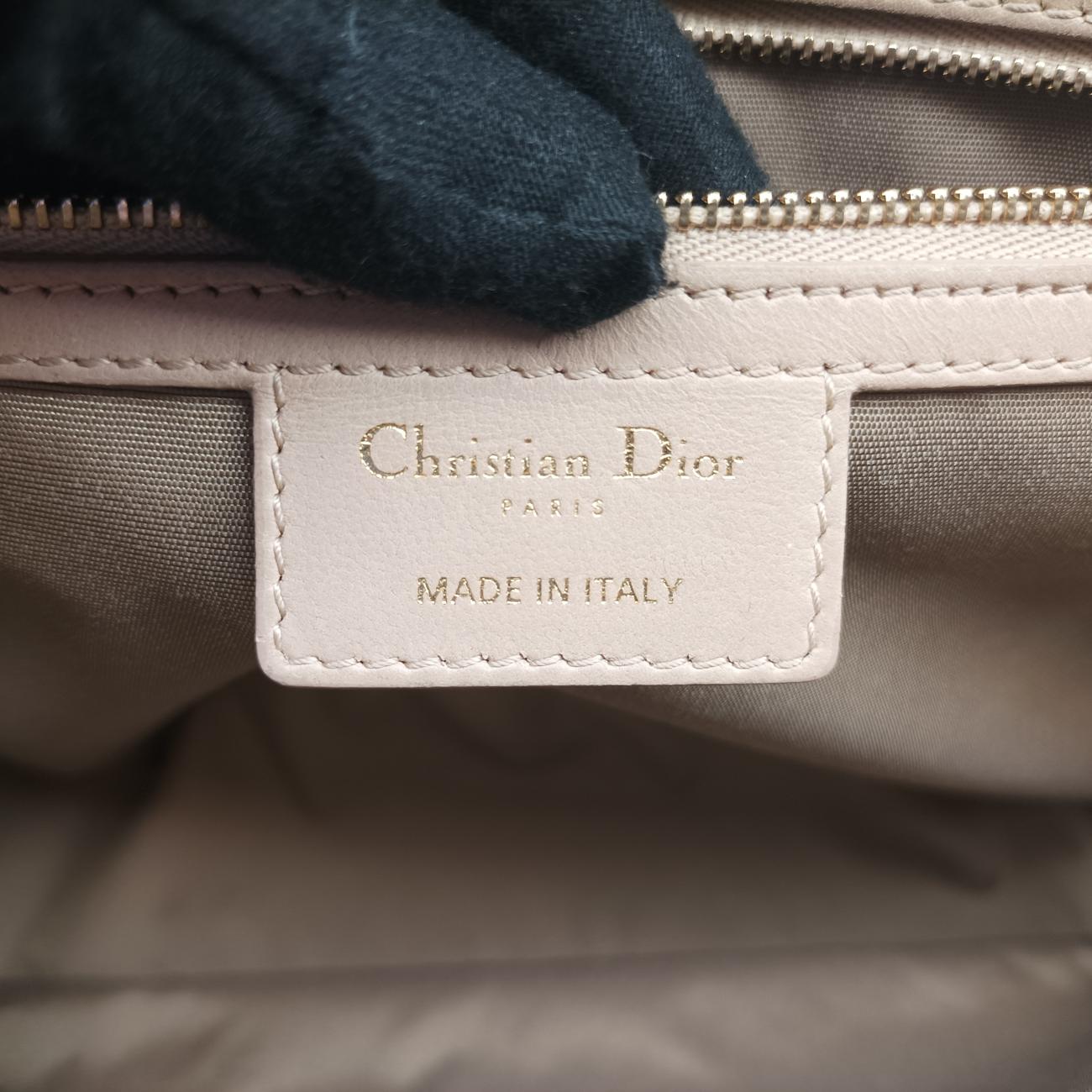 Cannage Dior Soft ShoppingBeigelambskin17-BO-0164カナージュ ディオール ソフト ショッピングベージュラムスキン17-BO-0164