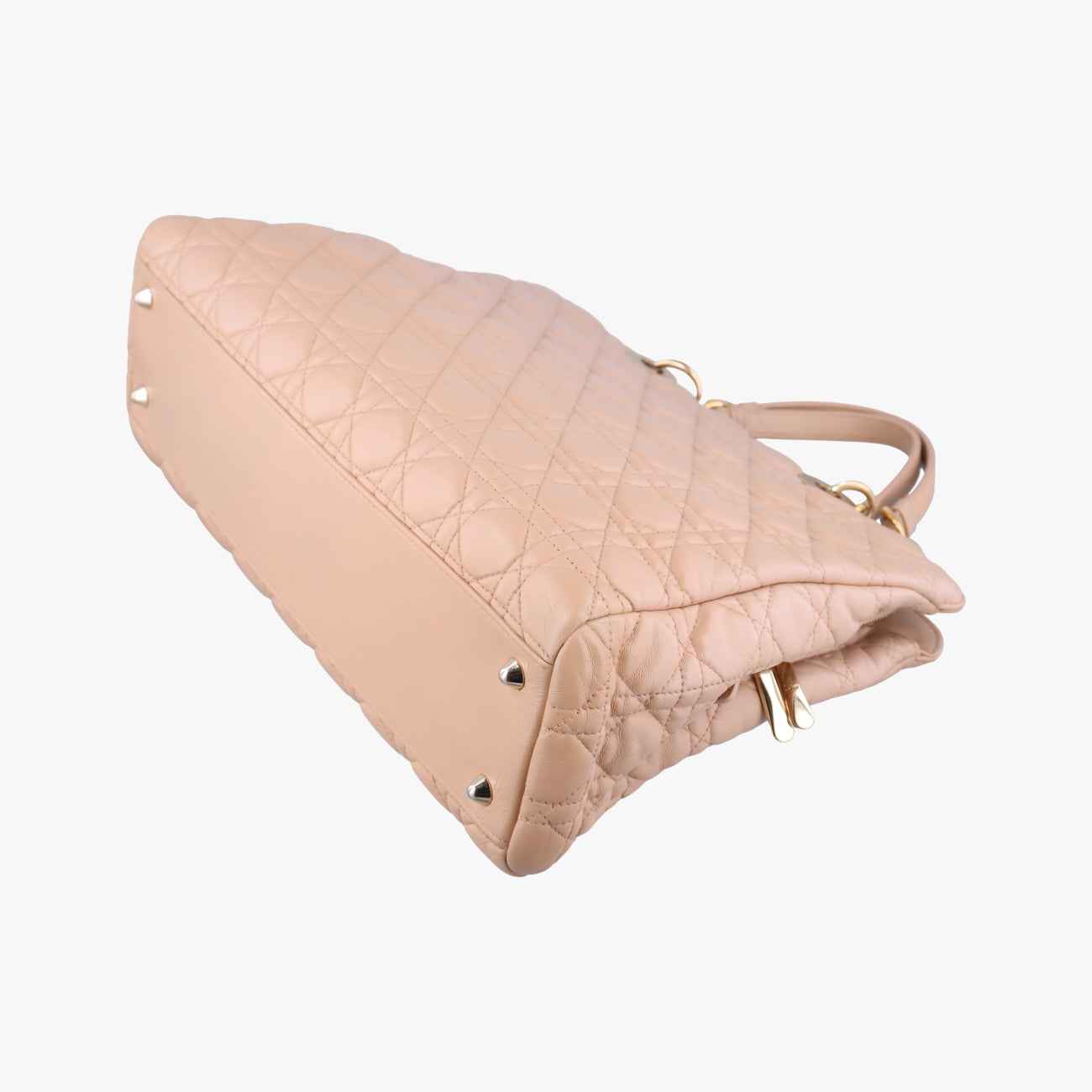 Cannage Dior Soft ShoppingBeigelambskin17-BO-0164カナージュ ディオール ソフト ショッピングベージュラムスキン17-BO-0164