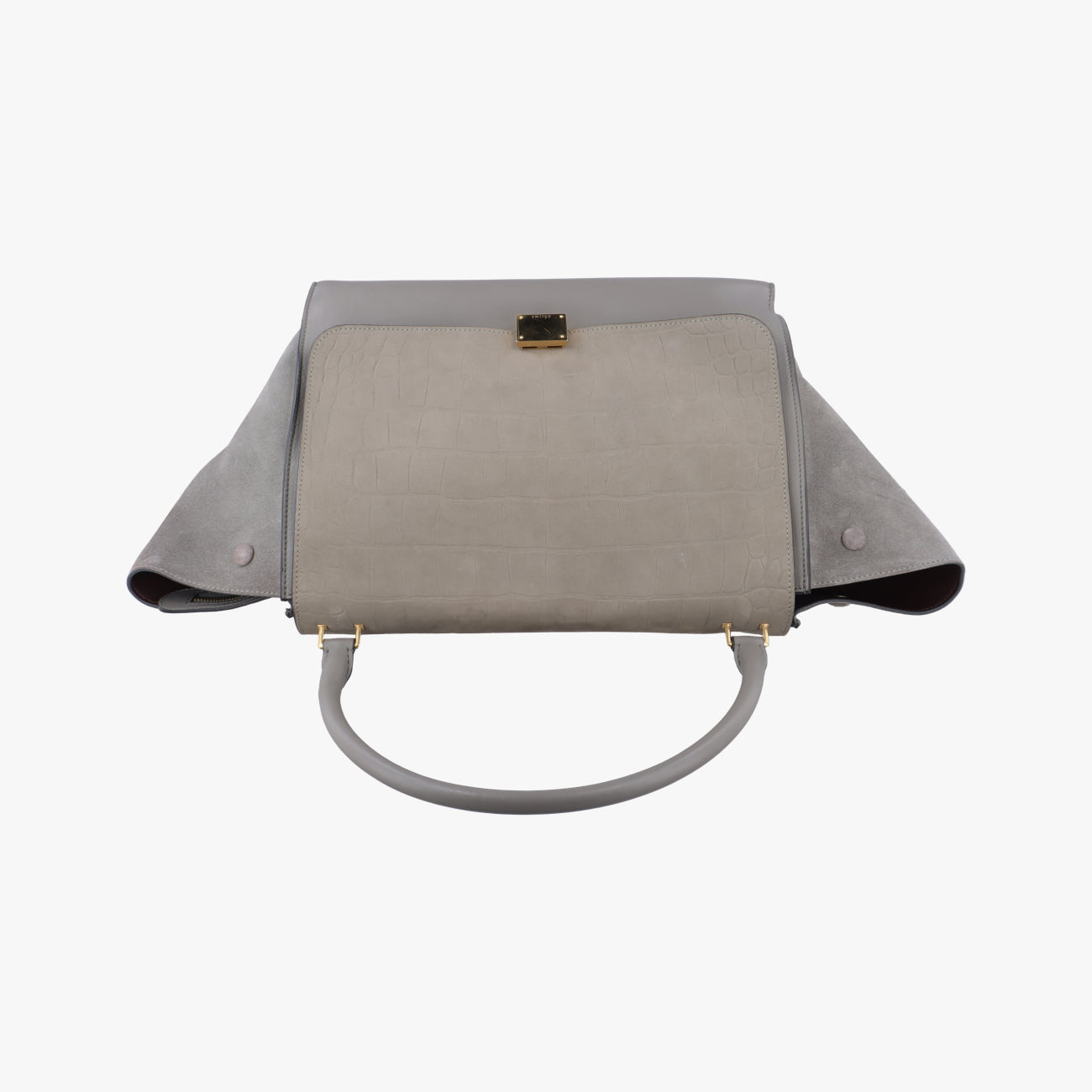 Trapèze Grey Leather x suede F-MP-0142トラペーズ グレー レザー×スエード F-MP-0142