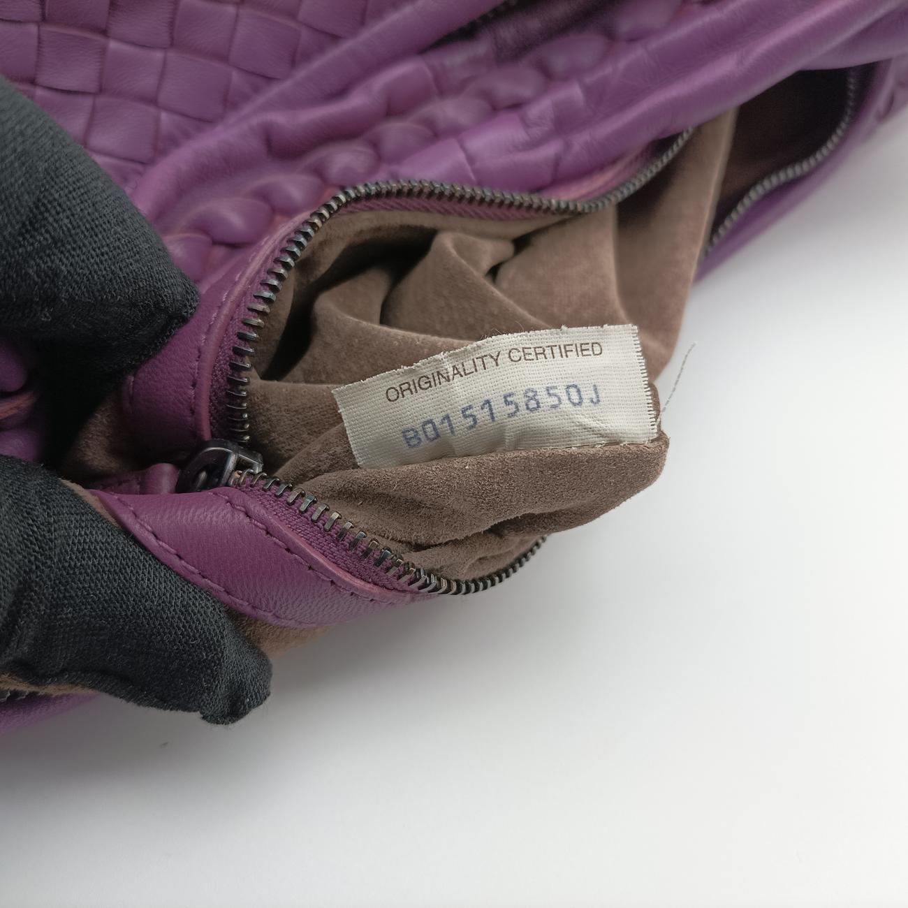 Intrecciato Purple lambskin B01515850Jイントレチャート パープル ラムスキン B01515850J