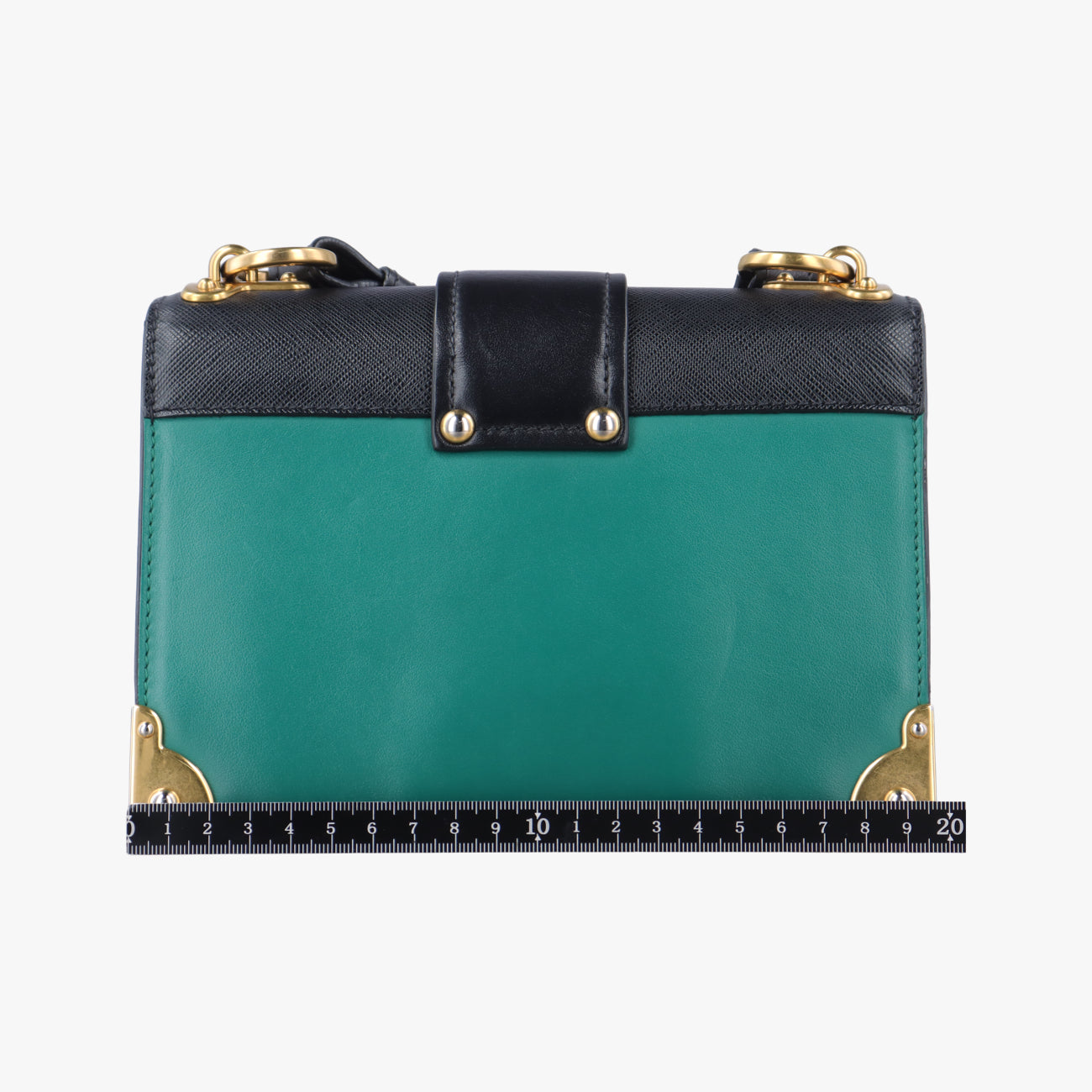 Cahier Green×black Leather 1BD045 25カイエ グリーン×ブラック レザー 1BD045 25