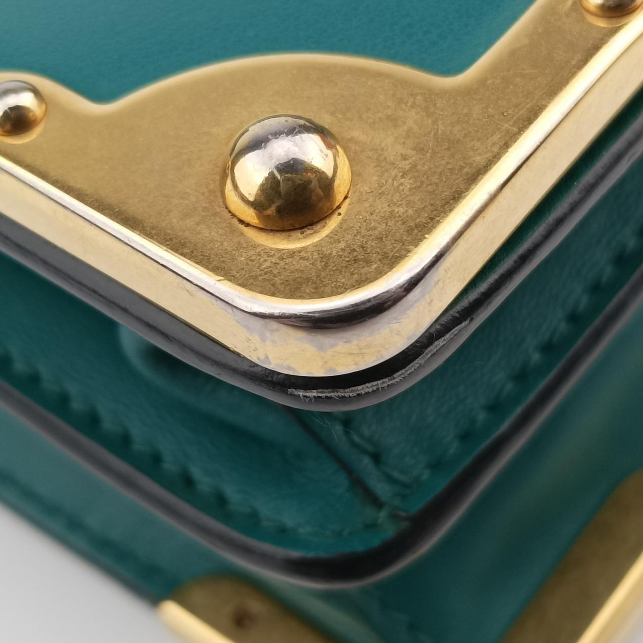 Cahier Green×black Leather 1BD045 25カイエ グリーン×ブラック レザー 1BD045 25