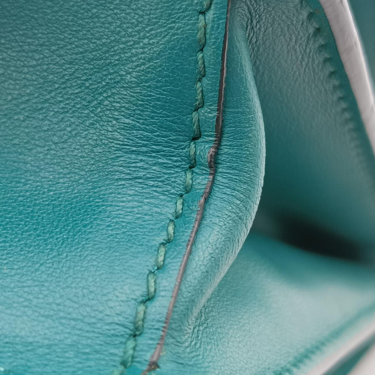 Cahier Green×black Leather 1BD045 25カイエ グリーン×ブラック レザー 1BD045 25